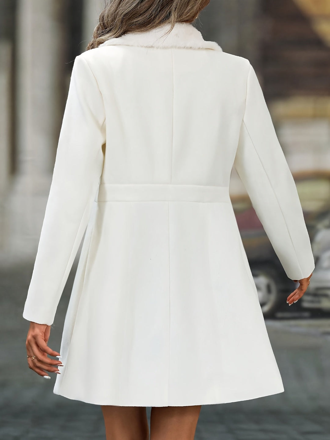 Serine | Two-Tone Spliced Collar Coat
